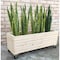 Ejoy 18'' x 48'' x16'' Wood Planter Box w/Wheels 48x18x16SolidWoodPlanter - alternate 2